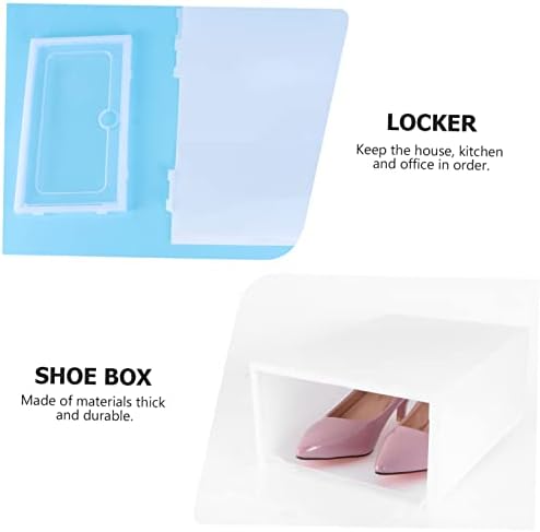 Cabilock 2 бр. Кутия с Прозрачен Контейнер с Капак Прозрачни Кутии За Обувки Сгъваема Кутия За Обувки Кутия За съхранение на Обувки Кутия
