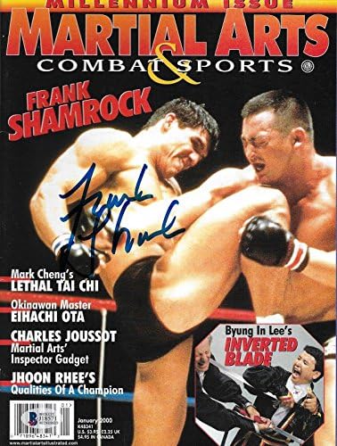 Франк Шамрок подписва договор със списание 2000 MMA Martial Arts & Combat Sports Magazine БЪЛГАР COA UFC - Списания UFC с автограф