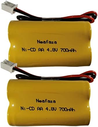 NEAFAZA BL93NC487 Ni-Cd батерия 4,8 На 700 mah, съвместима с Emergi-Lite MAG93NC487, сигнализатором излизането на BAA-48R BAA48R, магистралата NIC0186, Dantona Custom-43, OSI OSA-126 BL93NC484 BL93NC485 (2 опаковки)