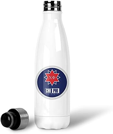 Стоманена бутилка термос за вода Чи Фи Fraternity 17 унции (Chi Phi 1)