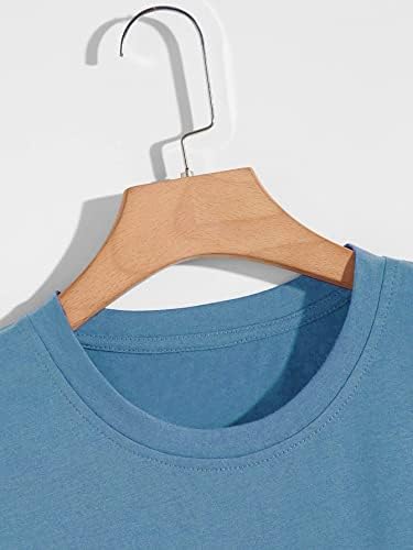 FIOXA Облекло от две части за мъже, Мъжка тениска с писмото шарките и Шорти (Цвят: многоцветен, Размер: Малък)
