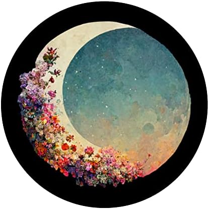 Цветя на Луната и Небето PopSockets С възможност за смяна на PopGrip