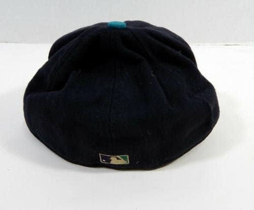 Сиатъл Маринърс 44 Използвана в играта тъмно синя шапка 7.25 DP22635 - Използваните в играта шапки MLB
