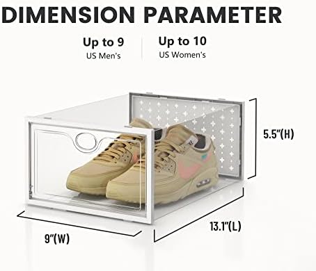 Кутии за съхранение на обувки Pinkpum са Подходящи за размерите на 9-12 Опаковки, Кутии За съхранение на обувки, Подходящи за размерите
