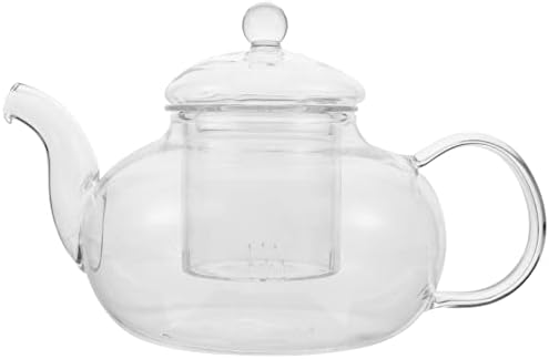 Luxshiny 2 бр. Цветен Стъклен Чайник Стъклени Чайници Стъклен Чай Набор от Прозрачни, С Високо Съдържание на Боросиликата За Приготвяне