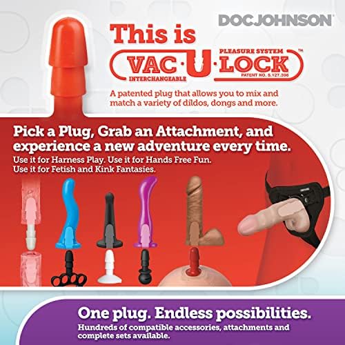 Набор от играчки DOC JOHNSON Vac-U-Lock за възрастни Dual Density Extreme Crystal Jellies Set (Розов)