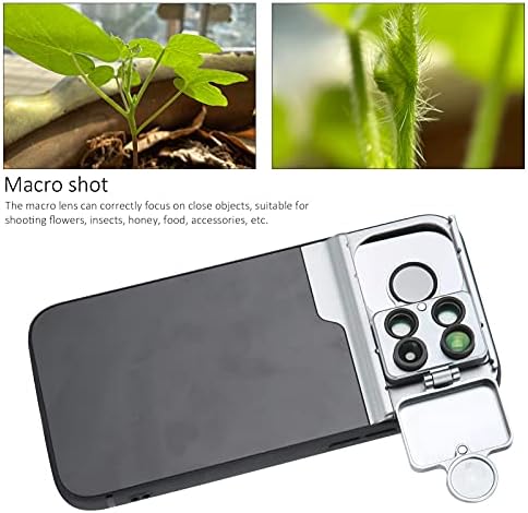 Калъф за мобилен телефон с няколко лещи за iPhone 12Pro Max, Комплект Лещи за няколко камери, Калъф за обектив с филтър Телеобектив/Макросъемка/Рибешко