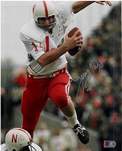 Джери Тагге Подписа 8x10 Nebraska Cornhuskers 70/71 Шампион Qb Aiv Aa22771 - Снимки NFL с автограф