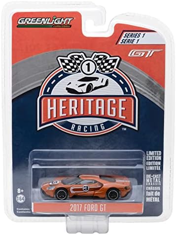 Greenlight 1:64 F & ordGT Racing Heritage Series 1 - 2017 F & ord GT 1967 3 F & ord GT40 Mk.IV Tribute 13200-F [Доставка от Канада]