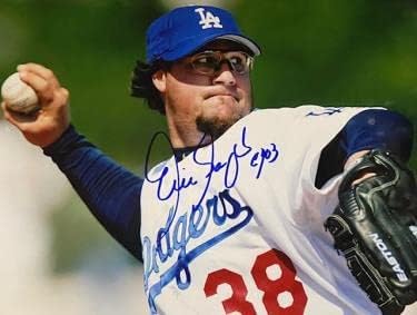 Фотография на Ерик Gagne с автограф 8x10 - Снимки на MLB с автограф