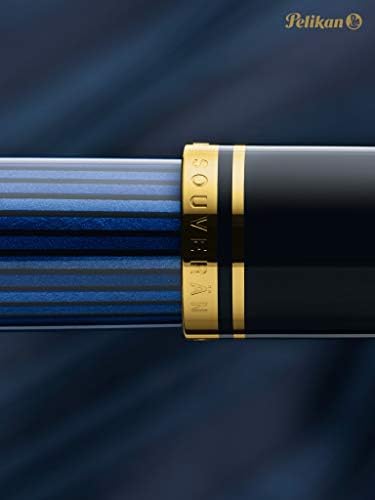 Писалка Pelikan Souverän M400 с тънка писалка, черно / синьо, 1 парче (994921)