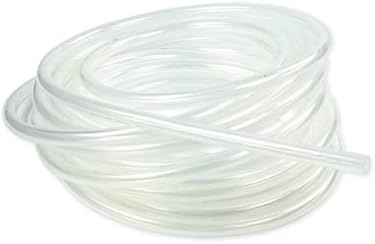 Здрава Гъвкава тръба от бяла прозрачна пластмаса, за да химични приложения - Вътрешен диаметър 1/2 - Външен диаметър на 9/16 - 25 метра