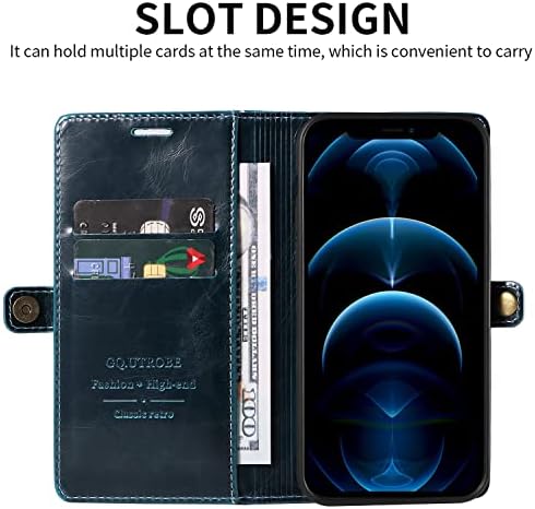 Чанта-портфейл XYX, Съвместим с Xiaomi Poco F3, RFID-Блокиране на Ретро-Калъф за телефон от Изкуствена кожа с панти капак и отделения