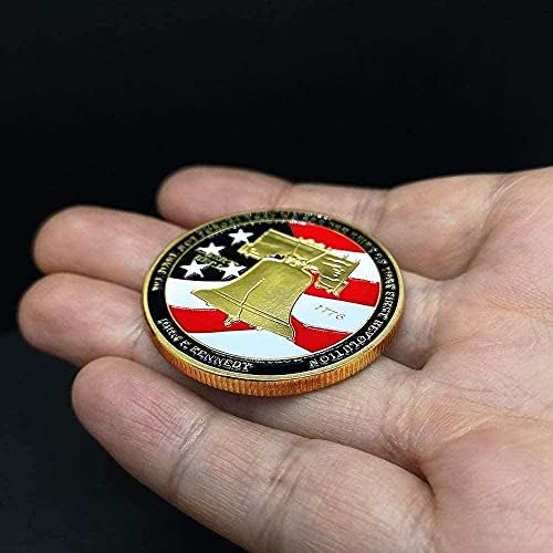 Новата американска Змия Камбаната на Свободата 1776 Възпоменателна Монета Флаг Гадсдена Възпоменателна Монета Метална Играчка Копие на