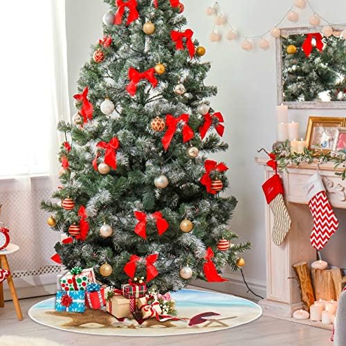 Декорация на Поли във формата на Коледно ALAZA, едно Малко Бижу под формата на мини-Поли във формата на коледно дърво 35,4 Инча с Морската