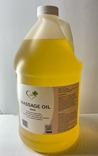 Масажно масло B206 (1 галон), богато на масло от жожоба с висока абсорбцией - масло за масаж на цялото тяло, най-доброто натурално лечебно
