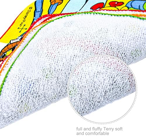 PSMILE 5ШТ 20 X 20 см Цветни Памучни Кърпи Поредица играта на играчките Мультяшное Кърпа За Лице