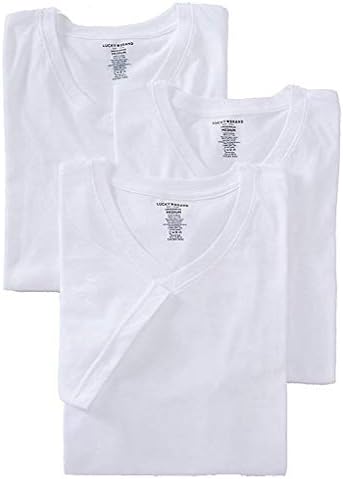Мъжки Памучен Майк Lucky Brand с V-образно деколте, Риза (3 опаковки)