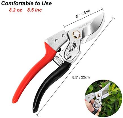 Ножици за подстригване TONMA [Произведено в Япония] Професионални 8-инчов Градински ножици за растенията Премиум-клас, градинарски нож