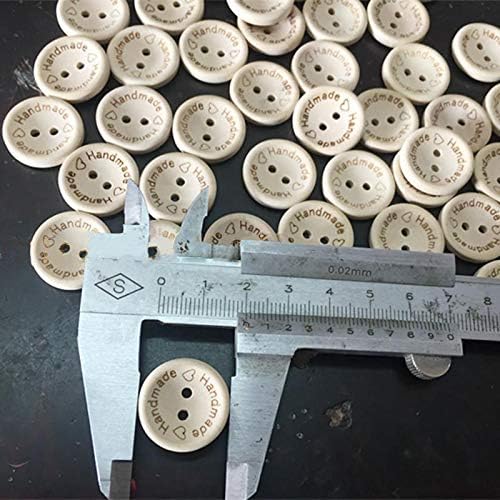 HengKe 100 бр Дървени Копчета и Ръчно изработени Изделия, Разнообразни Копчета, Дървени Шиене на Копчета, за Шивашки Принадлежности за