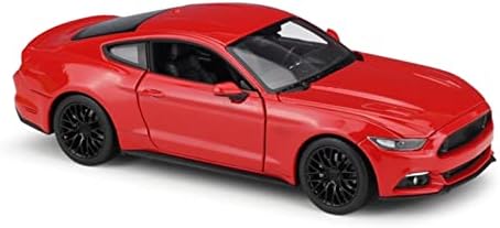 1:24 2015 за Ford за модела Mustang Имитация Украса на Автомобил Подарък Играчка Леене под налягане Модел Момче Украшение (Цвят: червен)