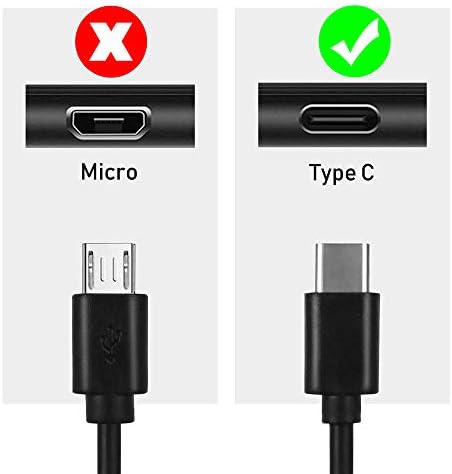 Подмяна на кабела на зарядното устройство Toniwa 6.6 Ft USB Type-C за ASUS ZenPad Z10, Z8, Z8s, 3S 10; ZenPad S 8.0 Z580CA; ZenPad 10