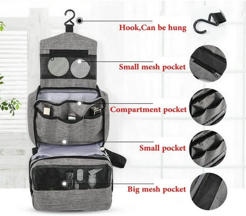 DNATS Подвесная Пътна чанта за тоалетни принадлежности за Мъже и жени, Косметичка за козметик, сгъваема чанта-органайзер за Вана и Душ