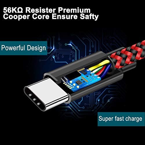 Захранващия кабел на Зарядно устройство VOTY USB-C Type C, за да синхронизирате данни от 6 метра за GoPro Hero 5 Session Hero 6 7 2018