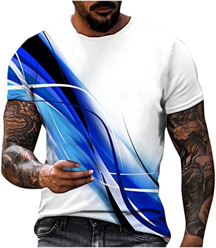 Дизайнерски Графични Тениски За Мъже 2023, Модерен Пуловер С Цифрово Принтом, Топ, Лятна Спортна Тениска за Фитнес С Къс Ръкав, Блуза