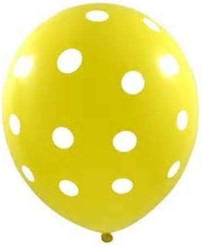 100 Бр Жълто/Бели топки в грах от латекс За парти, сватба, Рожден Ден, САЩ
