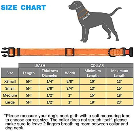 Отразяваща найлонов яка tobeDRI за кучета с мека неопреновой подплата, отразяваща и регулируем – Яки за малки кучета е среден (Нашийник