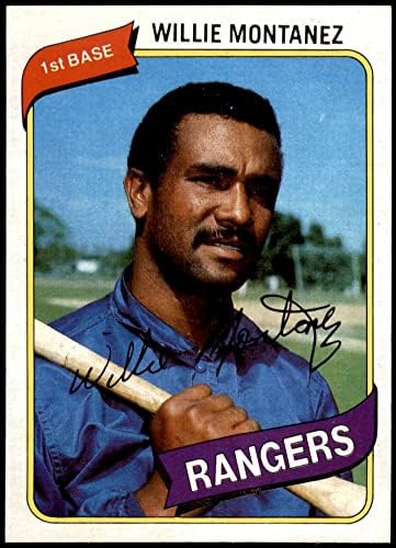 1980 Топпс 224 Уили Монтанез Тексас Рейнджърс (Бейзболна картичка) Ню Йорк/ Mount Рейнджърс