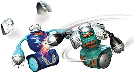 YCOO Robo Kombat Viking Single-Комплект забавни бойни роботи с классными звукови ефекти, за да удари юмруци и 5 Действия (синьо / Сиво