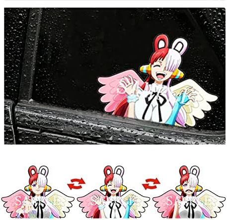 Аниме Динамично Водоустойчив Стикер на Колата 4,2 x 5,95, Илюзия, Обърнато Изображение на Японската Манга, Стикер с Трафика на Автомобилния